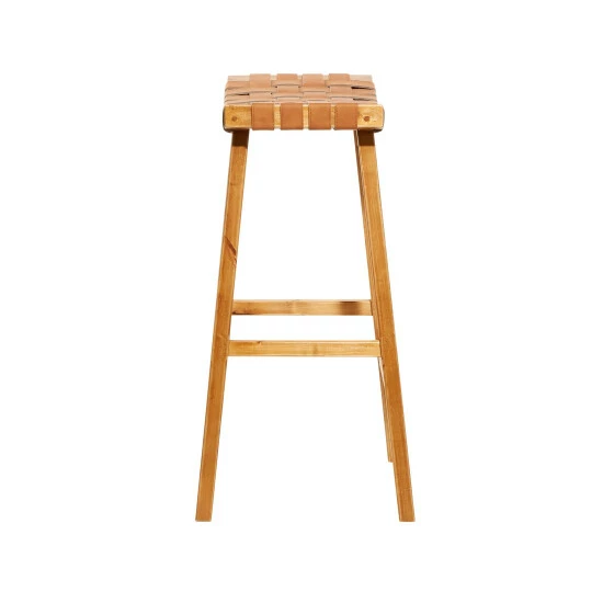 Best Sale 🔥 Studio 350 Brown Birch Rustic Stool 30 X 18 X 11 - 18 X 11 X 30 ⭐ - Image 3