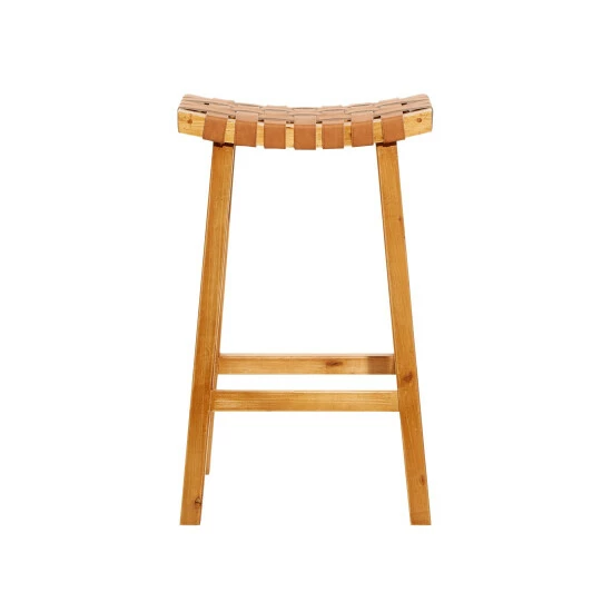 Best Sale 🔥 Studio 350 Brown Birch Rustic Stool 30 X 18 X 11 - 18 X 11 X 30 ⭐ - Image 4