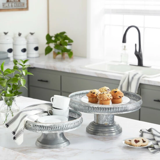 Flash Sale ๐ Studio 350 Metal Farmhouse Cake Stand Grey ๐งจ - Image 7