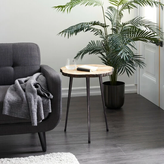 Top 10 😀 Studio 350 Brown Wood Rustic Accent Table 25 X 21 X 21 - 21 X 21 X 25Round 🌟