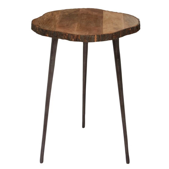 Top 10 😀 Studio 350 Brown Wood Rustic Accent Table 25 X 21 X 21 - 21 X 21 X 25Round 🌟 - Image 2