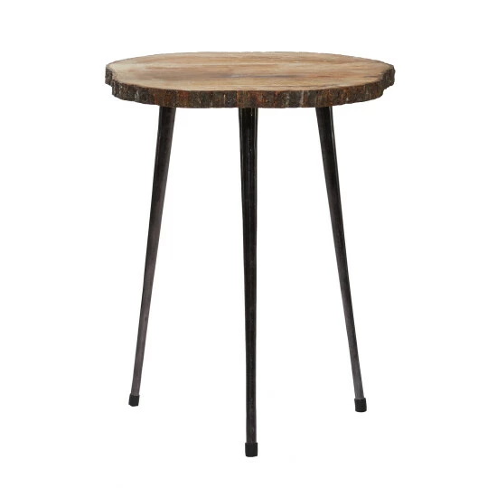 Top 10 😀 Studio 350 Brown Wood Rustic Accent Table 25 X 21 X 21 - 21 X 21 X 25Round 🌟 - Image 3