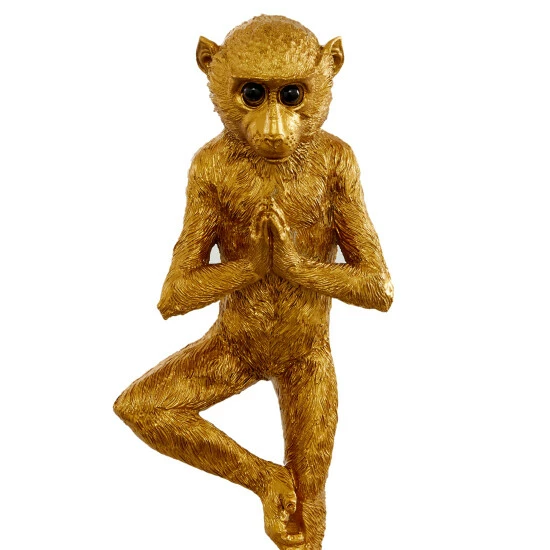 Best reviews of โ Studio 350 Gold Polystone Eclectic Sculpture Monkey (Set Of 3) - S/3 6.75", 9", 11.25"H ๐งจ - Image 5