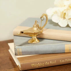 Best Sale 🧨 Studio 350 Gold Brass Eclectic Aladdin Lamp ✔️