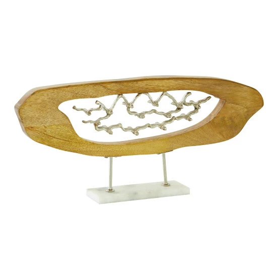 Best deal ✔️ Studio 350 Brown Wood Contemporary Sculpture Birds 10 X 22 X 3 - 22 X 3 X 10 ⭐ - Image 2