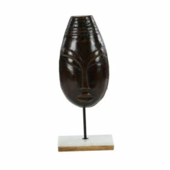 Best Sale ๐ Studio 350 Dark Brown Paper Mache Eclectic Sculpture, 17 X 7 X 4 ๐