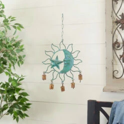 Best Pirce ๐ Studio 350 Turquoise Iron Eclectic Windchime 1 X 13 X 11 ๐