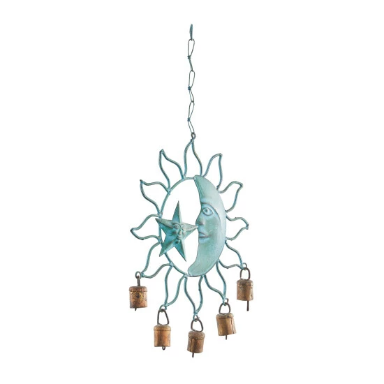 Best Pirce 🎁 Studio 350 Turquoise Iron Eclectic Windchime 1 X 13 X 11 👍 - Image 3