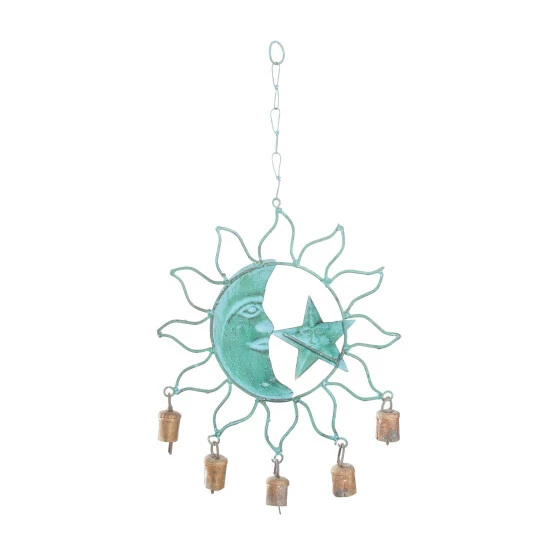Best Pirce 🎁 Studio 350 Turquoise Iron Eclectic Windchime 1 X 13 X 11 👍 - Image 7