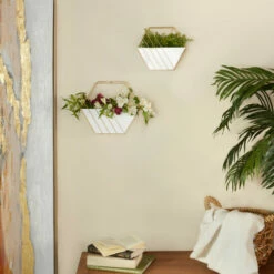 Cheapest π Studio 350 White Iron Contemporary Planter Set Of 2 - S/2 10", 9"H β