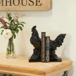 Promo ๐ Studio 350 Modern Farmhouse Bookends (Set Of 2) - 9", 11"H Black โ๏ธ