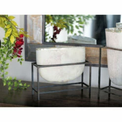 Best reviews of ❤️ Studio 350 Cream Glass Rustic Vase 11 X 13 X 5 🛒