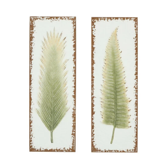 Coupon ๐งจ Studio 350 White Iron Contemporary Wall Decor Floral And Botanical (Set Of 2) ๐งจ