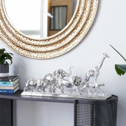 Best deal 🔔 Studio 350 Silver Polystone Contemporary Sculpture People 13 X 27 X 6 - 27 X 6 X 13 ⭐