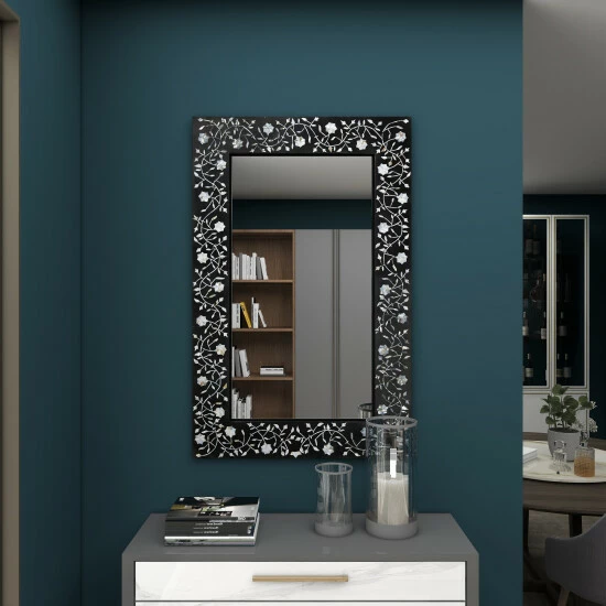 Wholesale 🥰 Studio 350 Black MDF Contemporary Wall Mirror 47 X 30 X 1 - 30 X 1 X 47 ✔️ - Image 8