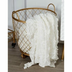 Buy 🔥 Studio 350 Gold Brushed Iron Metal Glam Storage Baskets On Castors (Set Of 2) - S/2 15", 21"H ❤️