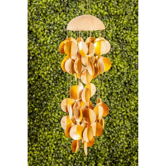 Promo ⌛ Studio 350 Shell Coastal Windchime 17 X 5 X 5 - 5 X 5 X 17 Gold 👍 - Image 6