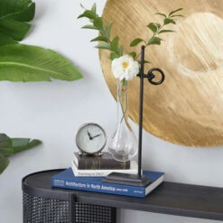 Best deal 😍 Studio 350 Clear Iron Contemporary Vase ✨