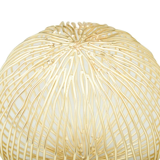 Buy ๐ Studio 350 Metal Glam Sculpture (Set Of 3) - S/3 8", 6", 4"H Gold ๐ฅฐ - Image 4