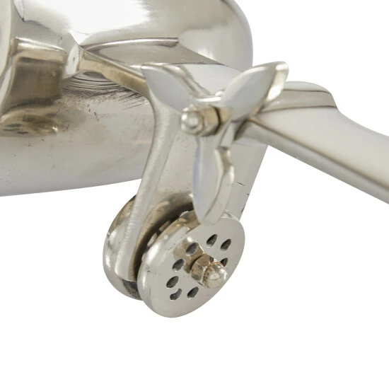 Coupon 🛒 Studio 350 Silver Metal Contemporary Clock 6 X 16 X 6 - 16 X 6 X 6 🔔 - Image 5