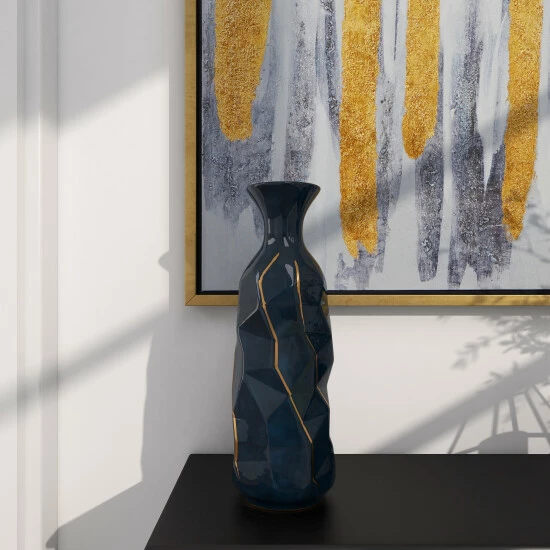 Cheap ๐งจ Studio 350 Blue Modern Smooth Glazed Stoneware Vase โ๏ธ - Image 5