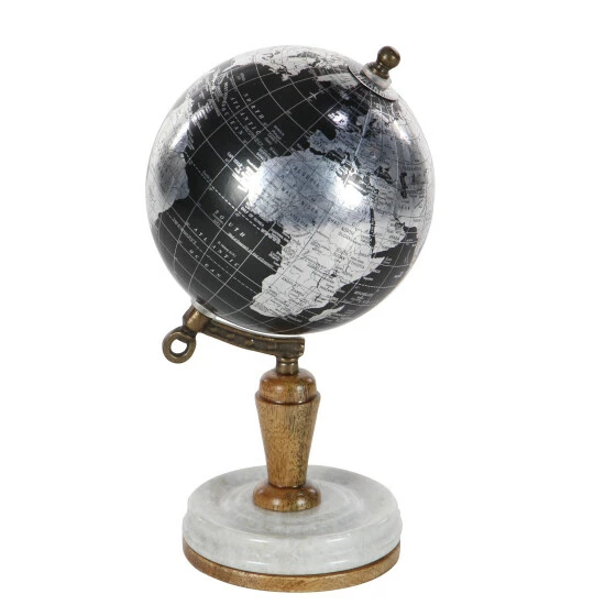 Best Sale ⭐ Studio 350 Black Plastic Modern Globe 10 X 5 X 5 👏 - Image 2