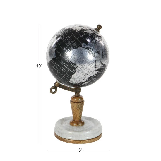 Best Sale ⭐ Studio 350 Black Plastic Modern Globe 10 X 5 X 5 👏 - Image 3