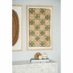 Promo 🌟 Studio 350 Large Rectangular Shadow Box W/ Checkerboard Rope Abstract Wall Art 18 X 30 - 18 X 2 X 30 👏