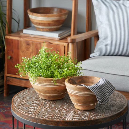 Top 10 ⌛ Studio 350 Brown Wood Mediterranean Serving Bowl (Set Of 3) - 12 X 12 X 5 ⭐ - Image 2