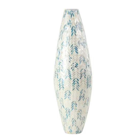 Best Pirce ๐ Studio 350 33-in. Coastal White Shell/Bamboo Vase ๐งจ - Image 2