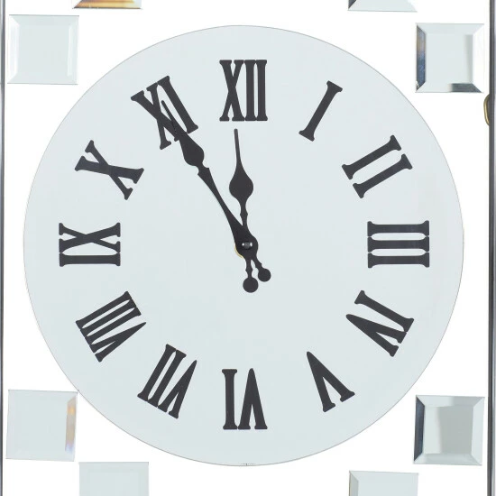 Brand new 👏 Studio 350 Silver Glass Glam Wall Clock - 13 X 42 😀 - Image 4