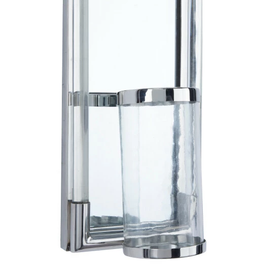 Promo ๐งจ Studio 350 Stainless Steel Glass Wall Sconce Silver โจ - Image 4