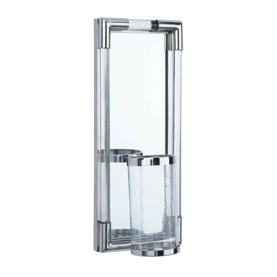 Promo ๐งจ Studio 350 Stainless Steel Glass Wall Sconce Silver โจ - Image 5