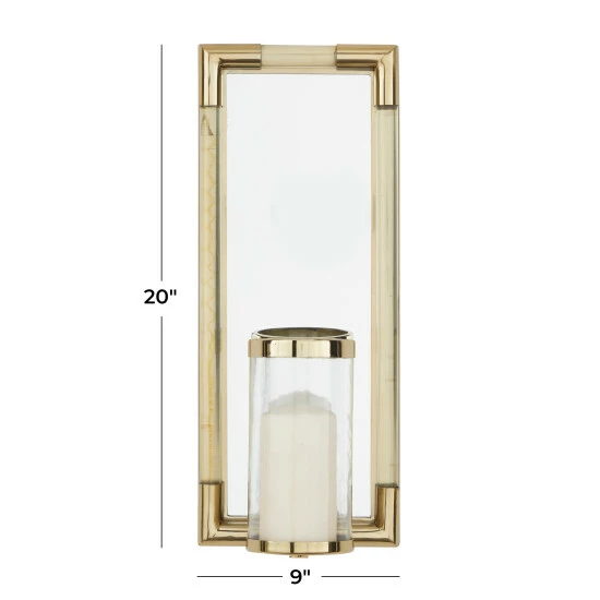 Promo ๐งจ Studio 350 Stainless Steel Glass Wall Sconce Silver โจ - Image 8