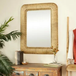 Best reviews of 🤩 Studio 350 Brown Iron Bohemian Wall Mirror - 32 X 3 X 40 🎉