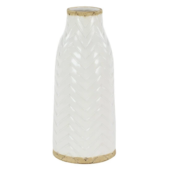 Coupon 🥰 Studio 350 White Porcelain Coastal Vase ⌛ - Image 2