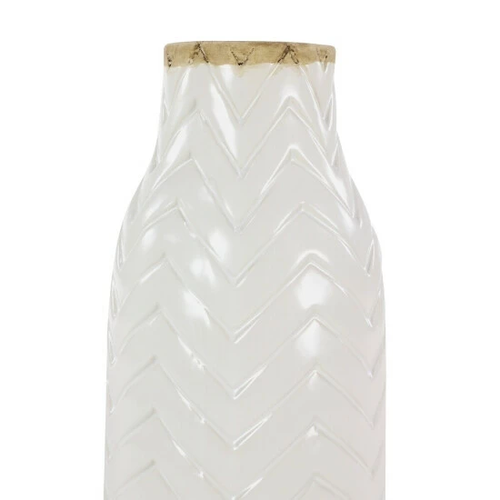 Coupon 🥰 Studio 350 White Porcelain Coastal Vase ⌛ - Image 3