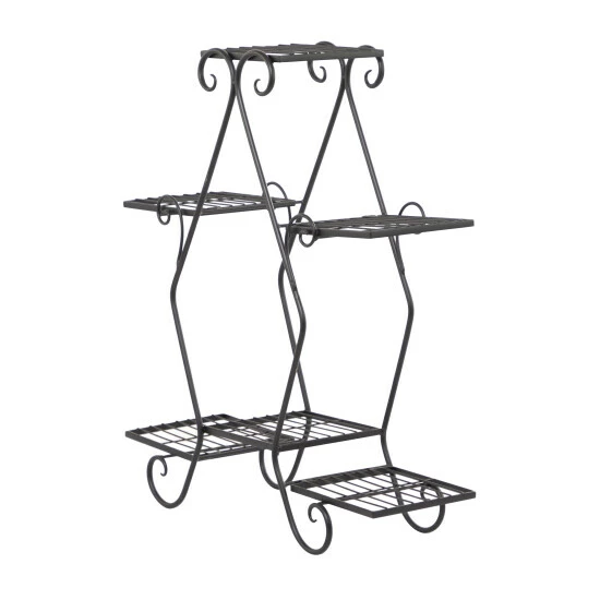 New 🛒 Studio 350 Black Metal Traditional Plantstand - 27 X 10 X 31 🎉 - Image 3