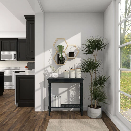 Promo 🌟 Studio 350 Silver Or Gold Metal Marble Glam Modern Hexagon 3 Shelf Wall Shelf - 24 X 6 X 24 😉 - Image 8