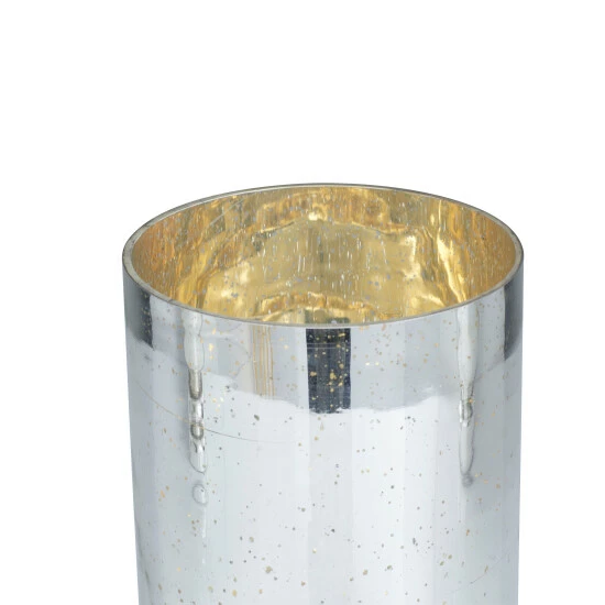 Deals 👍 Studio 350 Glass Glam Candle Holders (Set Of 3) - S/3 12", 10", 8"H White 👏 - Image 5