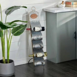 Best deal ๐ Studio 350 Grey Iron Contemporary Wine Rack 40 X 7 X 17 - 7 X 17 X 40 ๐คฉ
