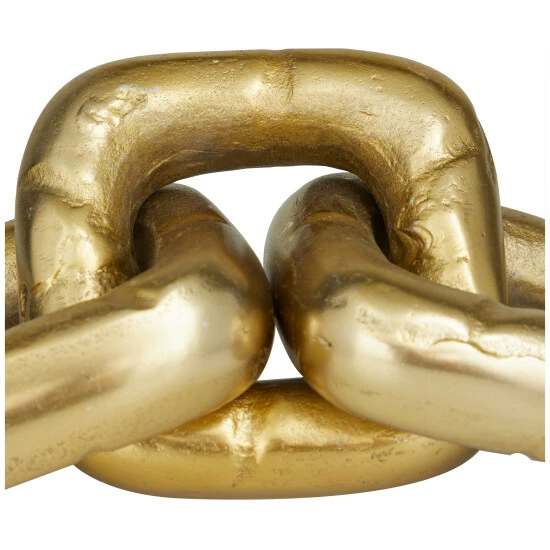 Promo ⭐ Studio 350 Aluminum Modern Chain And Jack Sculpture - Silver, Gold And Black Silver - Jack Large ⌛ - Image 3