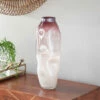 Best Pirce ⭐ Studio 350 Tall Dimpled Translucent And Pastel Pink Vase 6" X 16" 🤩