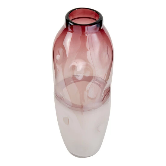 Best Pirce โญ Studio 350 Tall Dimpled Translucent And Pastel Pink Vase 6" X 16" ๐คฉ - Image 3