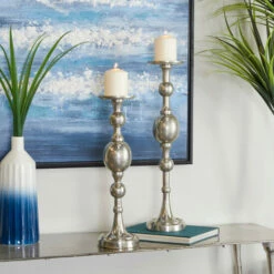 Best deal 🛒 Studio 350 Aluminum Glam Candle Holder ( Set Of 2) - S/2 22", 19"H Gold 👏