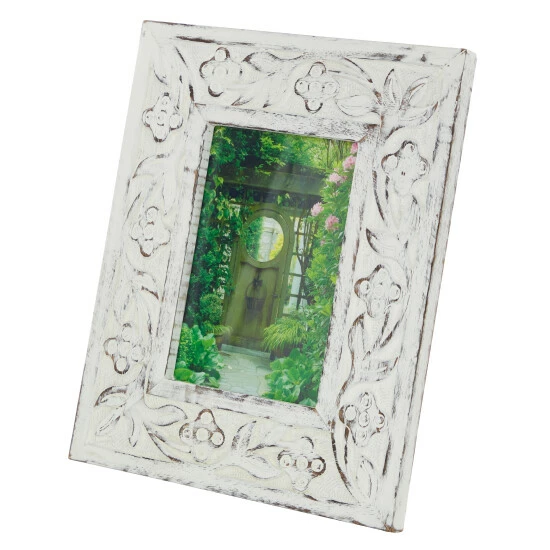 Buy 🌟 Studio 350 White Wood Farmhouse Photo Frame Standard 🛒