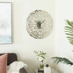 Best deal ❤️ Studio 350 Aluminum Contemporary Wall Clock - 24 X 2 X 24 Gold 😍