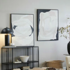 Best reviews of ✔️ Studio 350 Canvas Contemporary Abstract Framed Wall Art With Black Frame 💯
