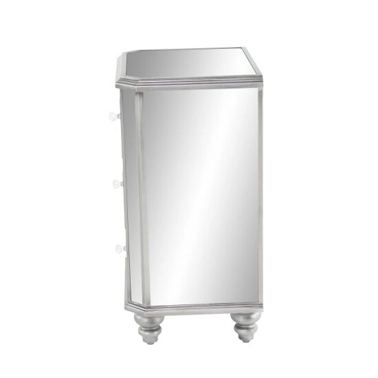 Deals 🔔 Studio 350 Grey Glass Glam Chest 27 X 18 X 14 🛒 - Image 4