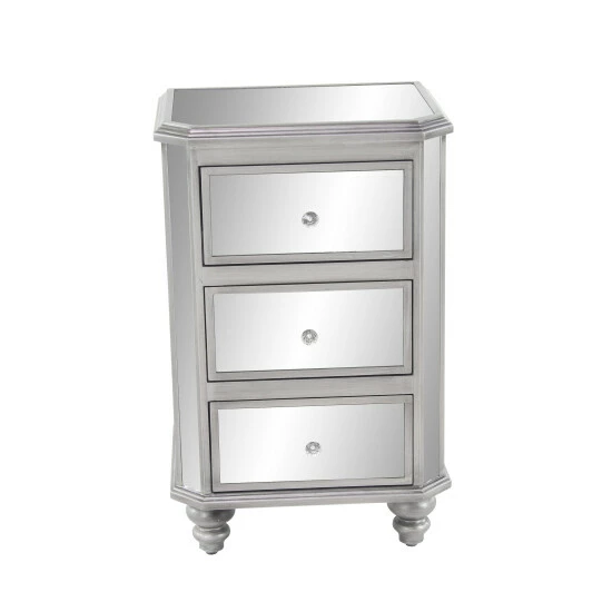 Deals 🔔 Studio 350 Grey Glass Glam Chest 27 X 18 X 14 🛒 - Image 5